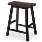 vidaXL Conjunto de mesa alta de cocina 3 piezas MDF negro vidaXL Conjunto de mesa alta de cocina 3 piezas MDF negro