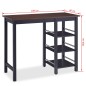 vidaXL Conjunto de mesa alta de cocina 3 piezas MDF negro vidaXL Conjunto de mesa alta de cocina 3 piezas MDF negro