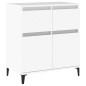 vidaXL Aparador de madera contrachapada blanco 60x35x70 cm vidaXL Aparador de madera contrachapada blanco 60x35x70 cm