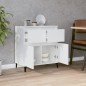 vidaXL Aparador de madera contrachapada blanco 60x35x70 cm vidaXL Aparador de madera contrachapada blanco 60x35x70 cm