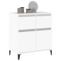 vidaXL Aparador de madera contrachapada blanco 60x35x70 cm vidaXL Aparador de madera contrachapada blanco 60x35x70 cm