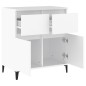 vidaXL Aparador de madera contrachapada blanco 60x35x70 cm vidaXL Aparador de madera contrachapada blanco 60x35x70 cm