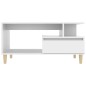 vidaXL Mesa de centro madera contrachapada blanca 90x49x45 cm vidaXL Mesa de centro madera contrachapada blanca 90x49x45 cm