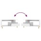 vidaXL Mesa de centro madera contrachapada blanca 90x49x45 cm vidaXL Mesa de centro madera contrachapada blanca 90x49x45 cm