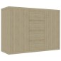 vidaXL Aparador de madera contrachapada color roble Sonoma 60x30x70 cm vidaXL Aparador de madera contrachapada color roble Sonoma 60x30x70 cm