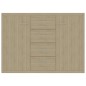 vidaXL Aparador de madera contrachapada color roble Sonoma 60x30x70 cm vidaXL Aparador de madera contrachapada color roble Sonoma 60x30x70 cm