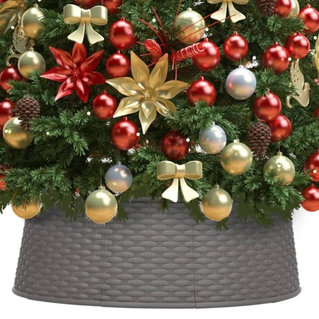 vidaXL Falda del árbol de Navidad marrón Ø65x19,5 cm