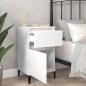 vidaxL Mesita de noche blanca 40x35x70 cm vidaxL Mesita de noche blanca 40x35x70 cm