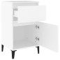 vidaxL Mesita de noche blanca 40x35x70 cm vidaxL Mesita de noche blanca 40x35x70 cm