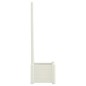 vidaXL Jardinera con enrejado PP blanco 43x43x142 cm vidaXL Jardinera con enrejado PP blanco 43x43x142 cm
