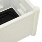 vidaXL Jardinera con enrejado PP blanco 43x43x142 cm vidaXL Jardinera con enrejado PP blanco 43x43x142 cm