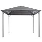 vidaXL Cenador con tejado aluminio 3x3 m negro vidaXL Cenador con tejado aluminio 3x3 m negro