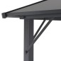 vidaXL Cenador con tejado aluminio 3x3 m negro vidaXL Cenador con tejado aluminio 3x3 m negro