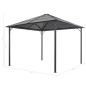 vidaXL Cenador con tejado aluminio 3x3 m negro vidaXL Cenador con tejado aluminio 3x3 m negro