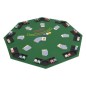 vidaXL Superficie de póker plegable en 2 para 8 jugadores octogonal vidaXL Superficie de póker plegable en 2 para 8 jugadores octogonal