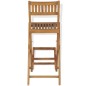 vidaXL Taburetes plegables de bar de jardín 2 uds madera teca maciza vidaXL Taburetes plegables de bar de jardín 2 uds madera teca maciza