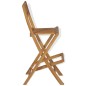 vidaXL Taburetes plegables de bar de jardín 2 uds madera teca maciza vidaXL Taburetes plegables de bar de jardín 2 uds madera teca maciza