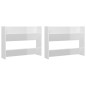vidaXL Zapateros de pared 2 uds contrachapada blanco brillo 80x18x60cm vidaXL Zapateros de pared 2 uds contrachapada blanco brillo 80x18x60cm