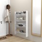vidaXL Zapateros de pared 2 uds contrachapada blanco brillo 80x18x60cm vidaXL Zapateros de pared 2 uds contrachapada blanco brillo 80x18x60cm