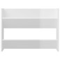 vidaXL Zapateros de pared 2 uds contrachapada blanco brillo 80x18x60cm vidaXL Zapateros de pared 2 uds contrachapada blanco brillo 80x18x60cm