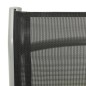 vidaXL Sillas de jardín reclinables 2 uds textileno aluminio plateado