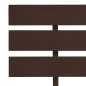 vidaXL Estructura de cama madera maciza pino marrón oscuro 90x200 cm