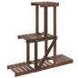 vidaXL Soporte para flores de madera maciza abeto 81x25x75,5 cm vidaXL Soporte para flores de madera maciza abeto 81x25x75,5 cm