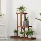 vidaXL Soporte para flores de madera maciza abeto 81x25x75,5 cm vidaXL Soporte para flores de madera maciza abeto 81x25x75,5 cm