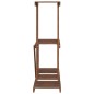 vidaXL Soporte para flores de madera maciza abeto 81x25x75,5 cm vidaXL Soporte para flores de madera maciza abeto 81x25x75,5 cm