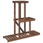 vidaXL Soporte para flores de madera maciza abeto 81x25x75,5 cm vidaXL Soporte para flores de madera maciza abeto 81x25x75,5 cm