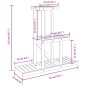 vidaXL Soporte para flores de madera maciza abeto 81x25x75,5 cm vidaXL Soporte para flores de madera maciza abeto 81x25x75,5 cm