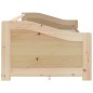 vidaXL Sofá cama 3 plazas con cajones madera maciza pino 90x200 cm