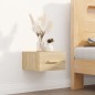 vidaXL Mesitas de noche de pared 2 uds color roble Sonoma 35x35x20 cm vidaXL Mesitas de noche de pared 2 uds color roble Sonoma 35x35x20 cm