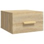 vidaXL Mesitas de noche de pared 2 uds color roble Sonoma 35x35x20 cm vidaXL Mesitas de noche de pared 2 uds color roble Sonoma 35x35x20 cm