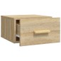 vidaXL Mesitas de noche de pared 2 uds color roble Sonoma 35x35x20 cm vidaXL Mesitas de noche de pared 2 uds color roble Sonoma 35x35x20 cm