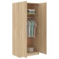 vidaXL Armario de madera contrachapada roble Sonoma 80x52x180 cm vidaXL Armario de madera contrachapada roble Sonoma 80x52x180 cm