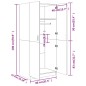 vidaXL Armario de madera contrachapada roble Sonoma 80x52x180 cm vidaXL Armario de madera contrachapada roble Sonoma 80x52x180 cm