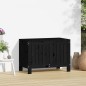 vidaXL Caja de almacenaje jardín madera de pino negro 76x42,5x54 cm vidaXL Caja de almacenaje jardín madera de pino negro 76x42,5x54 cm