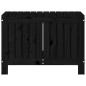 vidaXL Caja de almacenaje jardín madera de pino negro 76x42,5x54 cm vidaXL Caja de almacenaje jardín madera de pino negro 76x42,5x54 cm
