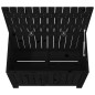 vidaXL Caja de almacenaje jardín madera de pino negro 76x42,5x54 cm vidaXL Caja de almacenaje jardín madera de pino negro 76x42,5x54 cm