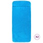 vidaXL Toallas de playa 2 uds tela turquesa 400 g/m² 60x135 cm vidaXL Toallas de playa 2 uds tela turquesa 400 g/m² 60x135 cm