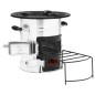 vidaXL Cocina leña camping acero inoxidable plateado 51,5x35x30,5 cm vidaXL Cocina leña camping acero inoxidable plateado 51,5x35x30,5 cm