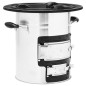 vidaXL Cocina leña camping acero inoxidable plateado 51,5x35x30,5 cm vidaXL Cocina leña camping acero inoxidable plateado 51,5x35x30,5 cm