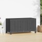 vidaXL Caja de almacenaje jardín madera de pino gris 121x55x64 cm vidaXL Caja de almacenaje jardín madera de pino gris 121x55x64 cm