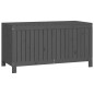 vidaXL Caja de almacenaje jardín madera de pino gris 121x55x64 cm vidaXL Caja de almacenaje jardín madera de pino gris 121x55x64 cm
