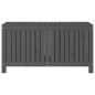 vidaXL Caja de almacenaje jardín madera de pino gris 121x55x64 cm vidaXL Caja de almacenaje jardín madera de pino gris 121x55x64 cm