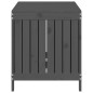 vidaXL Caja de almacenaje jardín madera de pino gris 121x55x64 cm vidaXL Caja de almacenaje jardín madera de pino gris 121x55x64 cm