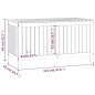 vidaXL Caja de almacenaje jardín madera de pino gris 121x55x64 cm vidaXL Caja de almacenaje jardín madera de pino gris 121x55x64 cm