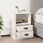 vidaXL Mesita de noche blanca 43x36x60 cm vidaXL Mesita de noche blanca 43x36x60 cm