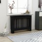 vidaXL Cubierta para radiador MDF negro 112x19x81,5 cm vidaXL Cubierta para radiador MDF negro 112x19x81,5 cm